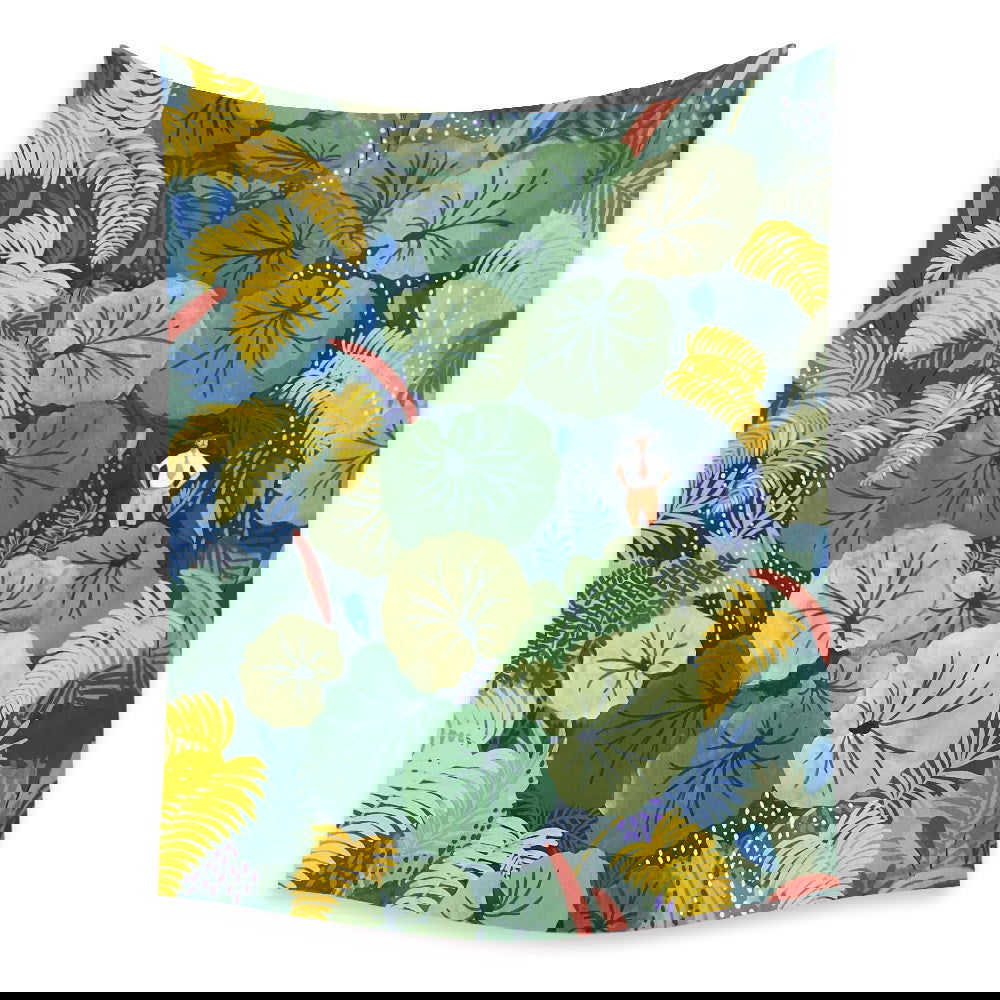 Bedroom Wall Decor Background Fabric Tapestry - Grand Goldman