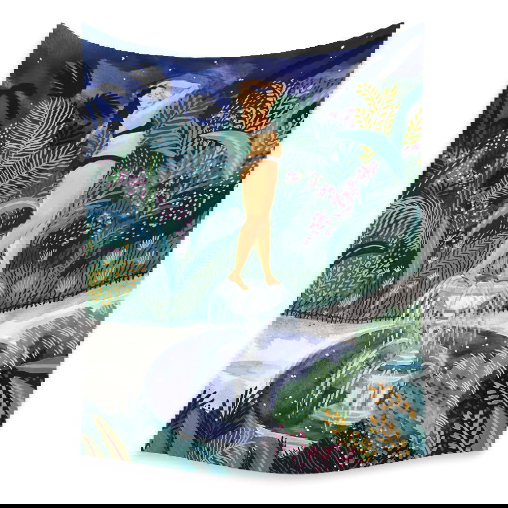 Bedroom Wall Decor Background Fabric Tapestry - Grand Goldman