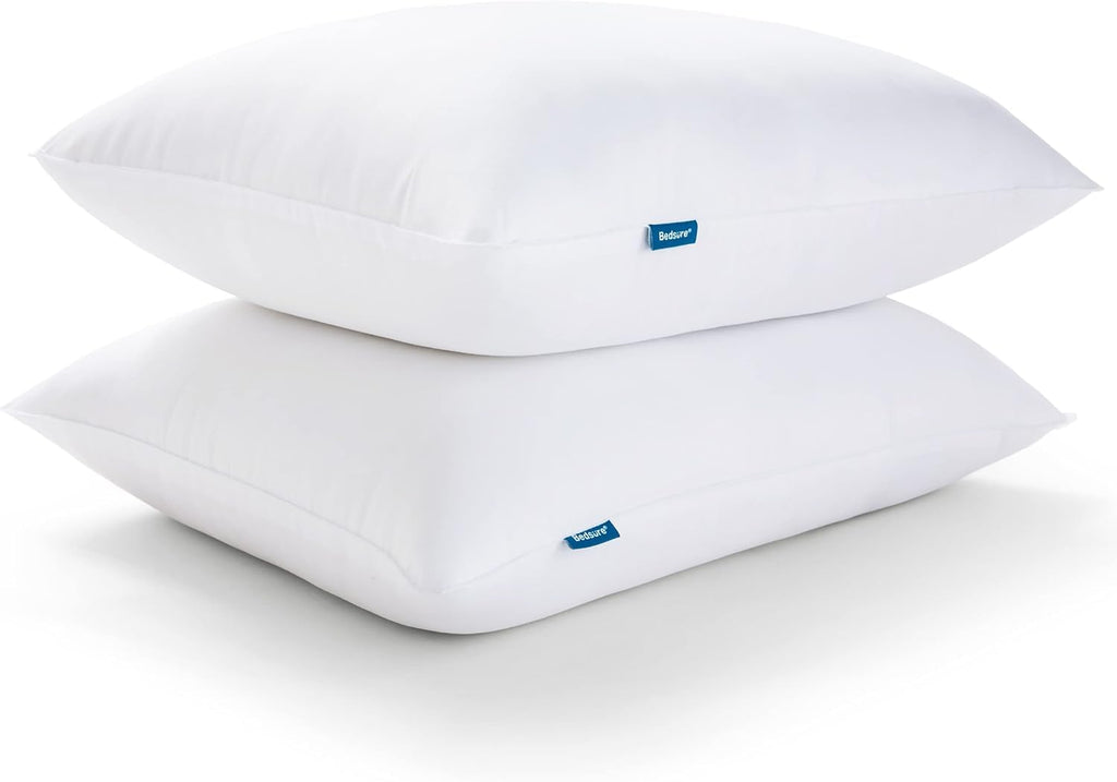 Bedsure Pillows Queen Size Set of 2 - Queen Pillows 2 Pack Hotel Quality Bed Pillows for Sleeping Soft and Supportive Pillows for Side, Back Sleepers - Grand Goldman