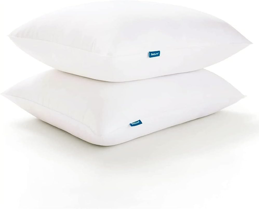 Bedsure Pillows Queen Size Set of 2 - Queen Pillows 2 Pack Hotel Quality Bed Pillows for Sleeping Soft and Supportive Pillows for Side, Back Sleepers - Grand Goldman