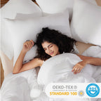 Bedsure Pillows Queen Size Set of 2 - Queen Pillows 2 Pack Hotel Quality Bed Pillows for Sleeping Soft and Supportive Pillows for Side, Back Sleepers - Grand Goldman