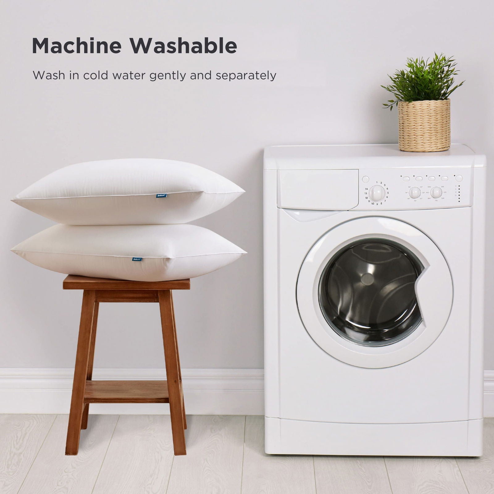 Bedsure Pillows Queen Size Set of 2 - Queen Pillows 2 Pack Hotel Quality Bed Pillows for Sleeping Soft and Supportive Pillows for Side, Back Sleepers - Grand Goldman