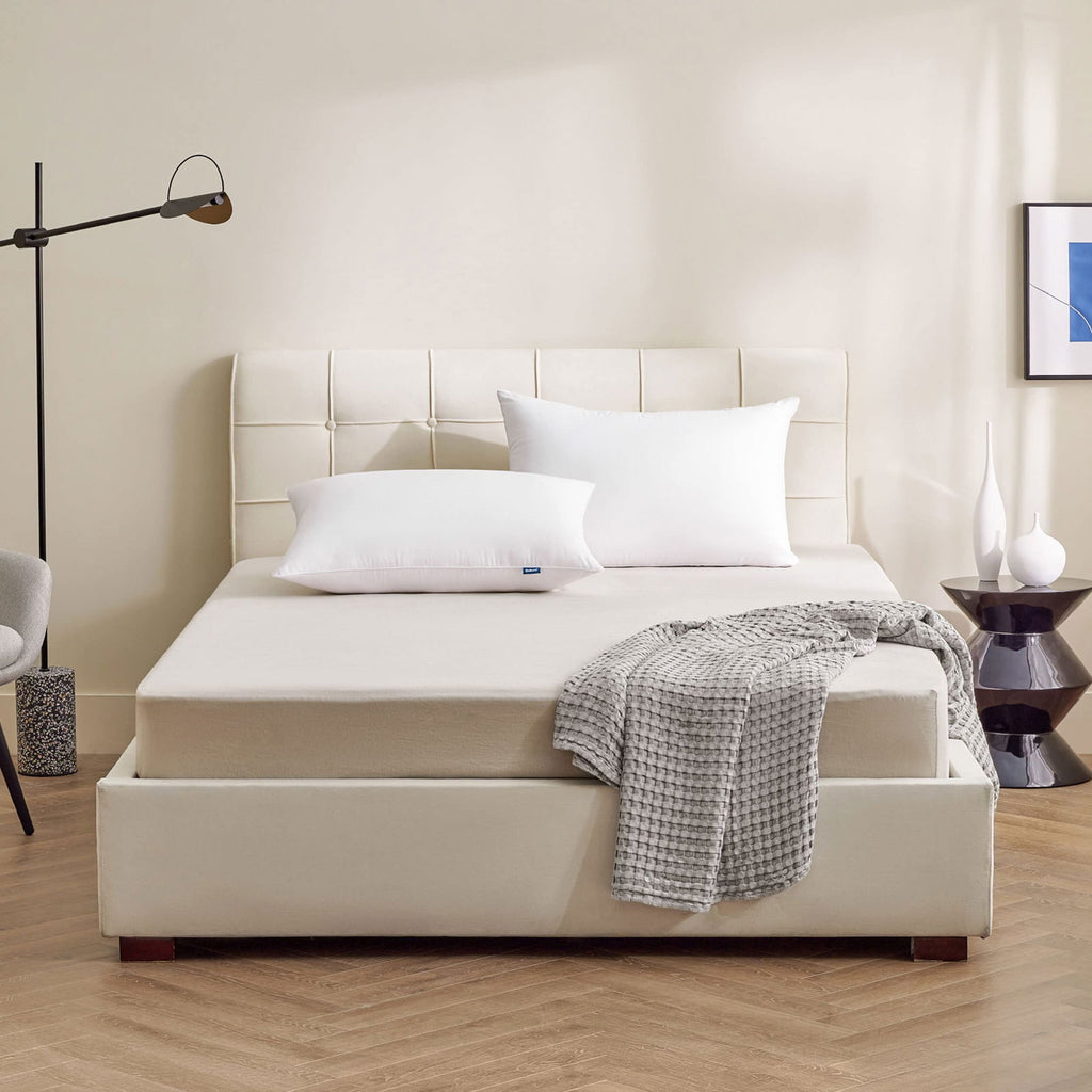 Bedsure Pillows Queen Size Set of 2 - Queen Pillows 2 Pack Hotel Quality Bed Pillows for Sleeping Soft and Supportive Pillows for Side, Back Sleepers - Grand Goldman