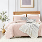 Beige Queen Size Quilt Bedding Sets with Pillow Shams, Lightweight Soft Bedspread Coverlet, Quilted Blanket Thin Comforter Bed Cover, All Season Summer Spring, 3 Pieces, 90x90 inches, Tan Cream - Grand Goldman