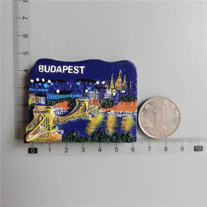 Belgium Barcelona 3D Fridge Magnet Souvenir Krakow Hungarian Dubai Egypt Italy Spain Dresden Brussels Rome Cleopatra Craft Decor - Grand Goldman