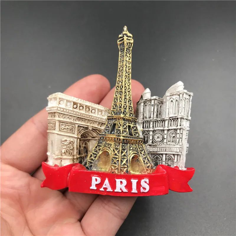 Belgium Barcelona 3D Fridge Magnet Souvenir Krakow Hungarian Dubai Egypt Italy Spain Dresden Brussels Rome Cleopatra Craft Decor - Grand Goldman