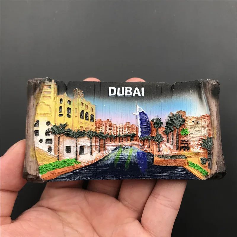 Belgium Barcelona 3D Fridge Magnet Souvenir Krakow Hungarian Dubai Egypt Italy Spain Dresden Brussels Rome Cleopatra Craft Decor - Grand Goldman