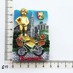 Belgium Brussels Fridge Magnet Souvenirs Manneken Pis Pee Statue magnetive sticker for the Refrigerator Decoration gift ideas - Grand Goldman
