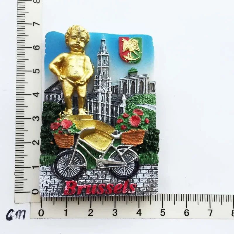Belgium Brussels Fridge Magnet Souvenirs Manneken Pis Pee Statue magnetive sticker for the Refrigerator Decoration gift ideas - Grand Goldman