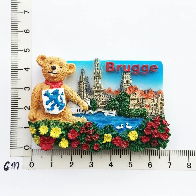Belgium Brussels Fridge Magnet Souvenirs Manneken Pis Pee Statue magnetive sticker for the Refrigerator Decoration gift ideas - Grand Goldman