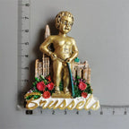 Belgium Brussels Fridge Magnet Souvenirs Manneken Pis Pee Statue magnetive sticker for the Refrigerator Decoration gift ideas - Grand Goldman