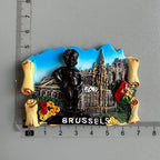 Belgium Brussels Fridge Magnet Souvenirs Manneken Pis Pee Statue magnetive sticker for the Refrigerator Decoration gift ideas - Grand Goldman