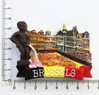 Belgium Brussels Fridge Magnet Souvenirs Manneken Pis Pee Statue magnetive sticker for the Refrigerator Decoration gift ideas - Grand Goldman
