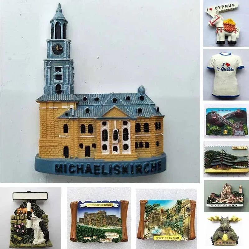 Belgium Brussels Marocco Fridge Magnets Syrian Turkey Italy Barcelona Refrigerator Magnets Magnetic Stickers Travel Souvenirs - Grand Goldman