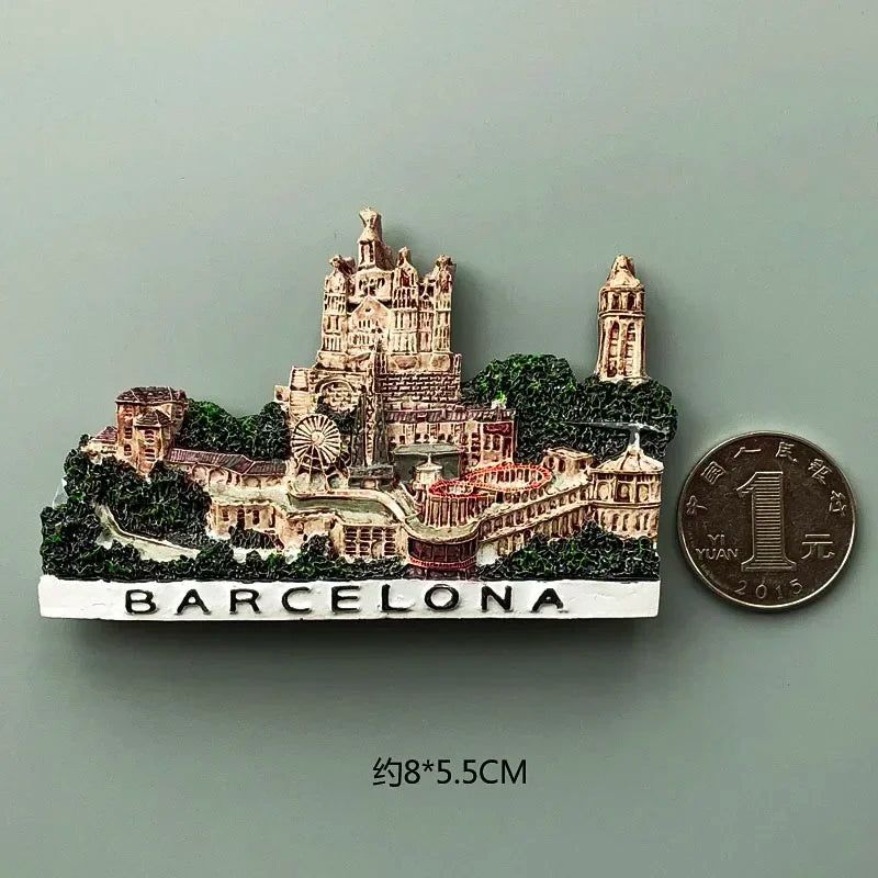 Belgium Brussels Marocco Fridge Magnets Syrian Turkey Italy Barcelona Refrigerator Magnets Magnetic Stickers Travel Souvenirs - Grand Goldman