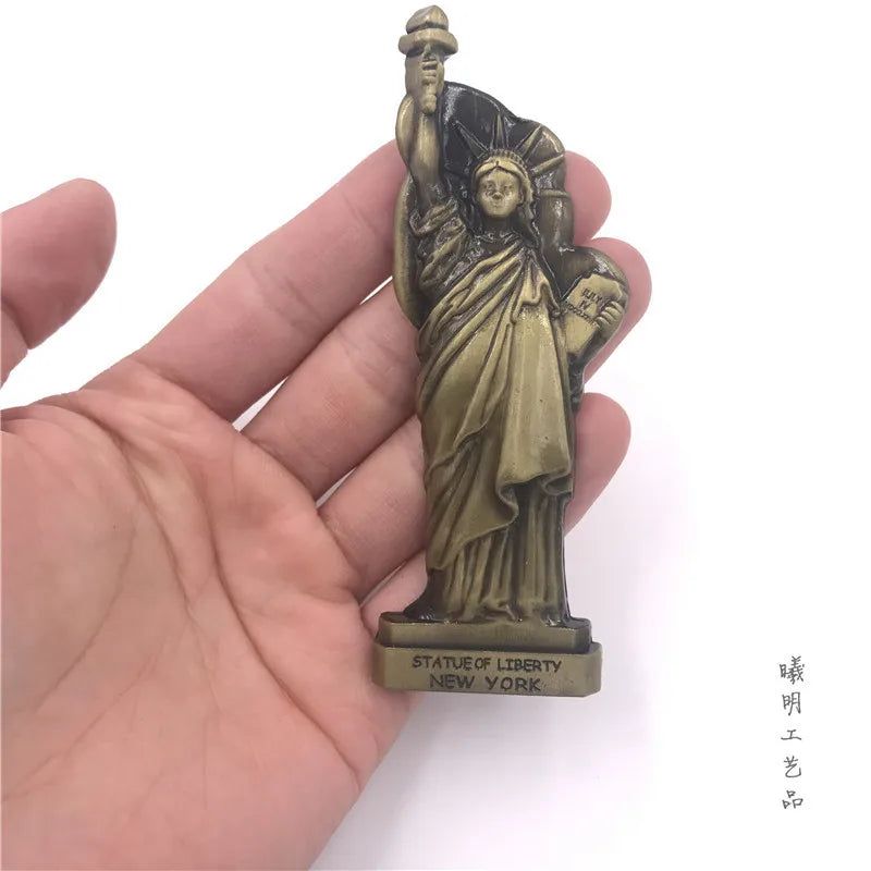 Belgium Fridge Magnet Decor France USA British Italy Dubai India Israel 3D Metal Fridge Magnets Tourist Magnets Souvenir Gifts - Grand Goldman