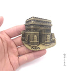 Belgium Fridge Magnet Decor France USA British Italy Dubai India Israel 3D Metal Fridge Magnets Tourist Magnets Souvenir Gifts - Grand Goldman