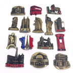 Belgium Fridge Magnet Decor France USA British Italy Dubai India Israel 3D Metal Fridge Magnets Tourist Magnets Souvenir Gifts - Grand Goldman