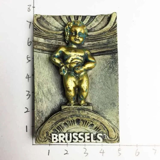 Belgium Brussels Fridge Magnet Souvenirs Manneken Pis Pee Statue magnetive sticker for the Refrigerator Decoration gift ideas - Grand Goldman