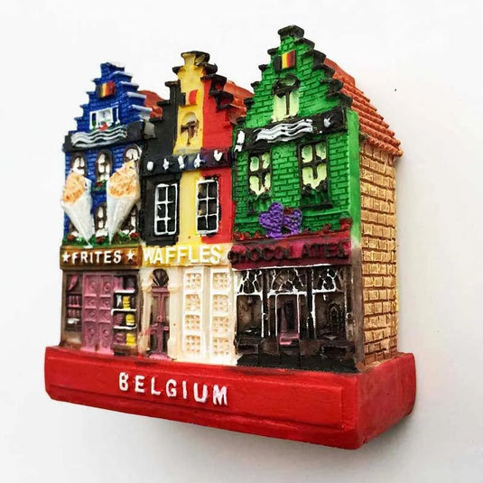 Belgium Fridge Magnet Street View 3d Resin Magnetic Refrigerator Stickers Tourist Souvenirs Creative Gifts for Home Decoration - Grand Goldman