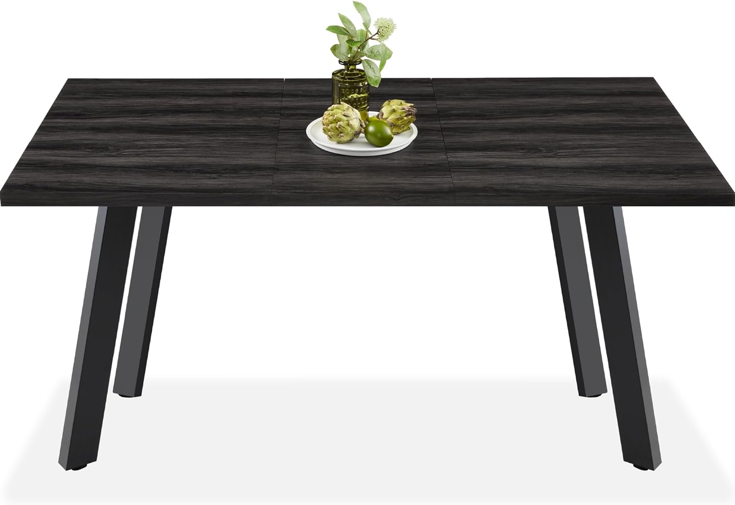 Best Choice Products Extendable Dining Table 47 to 63in Modern Large Expanding Kitchen Table up to 6 People w/Leaf Extension, 2 Locks, 132lb Capacity - Natural Oak - Grand Goldman