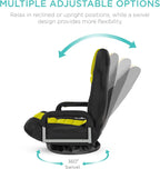 Best Choice Products Swivel Gaming Chair 360 Degree Multipurpose Floor Chair Rocker for TV, Reading, Playing Video Games w/Lumbar Support, Armrest Handles, Adjustable Foldable Backrest - Black/Blue - Grand Goldman