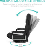 Best Choice Products Swivel Gaming Chair 360 Degree Multipurpose Floor Chair Rocker for TV, Reading, Playing Video Games w/Lumbar Support, Armrest Handles, Adjustable Foldable Backrest - Black/Blue - Grand Goldman