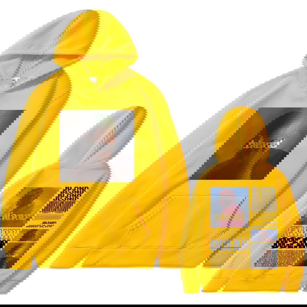 Best Famous Rapper Frank Oversized Hoodie Ocean Hip Hop Hoodies Fashion Blond Album Graphic Sweatshirt Male Vintage Streetwear - Grand Goldman