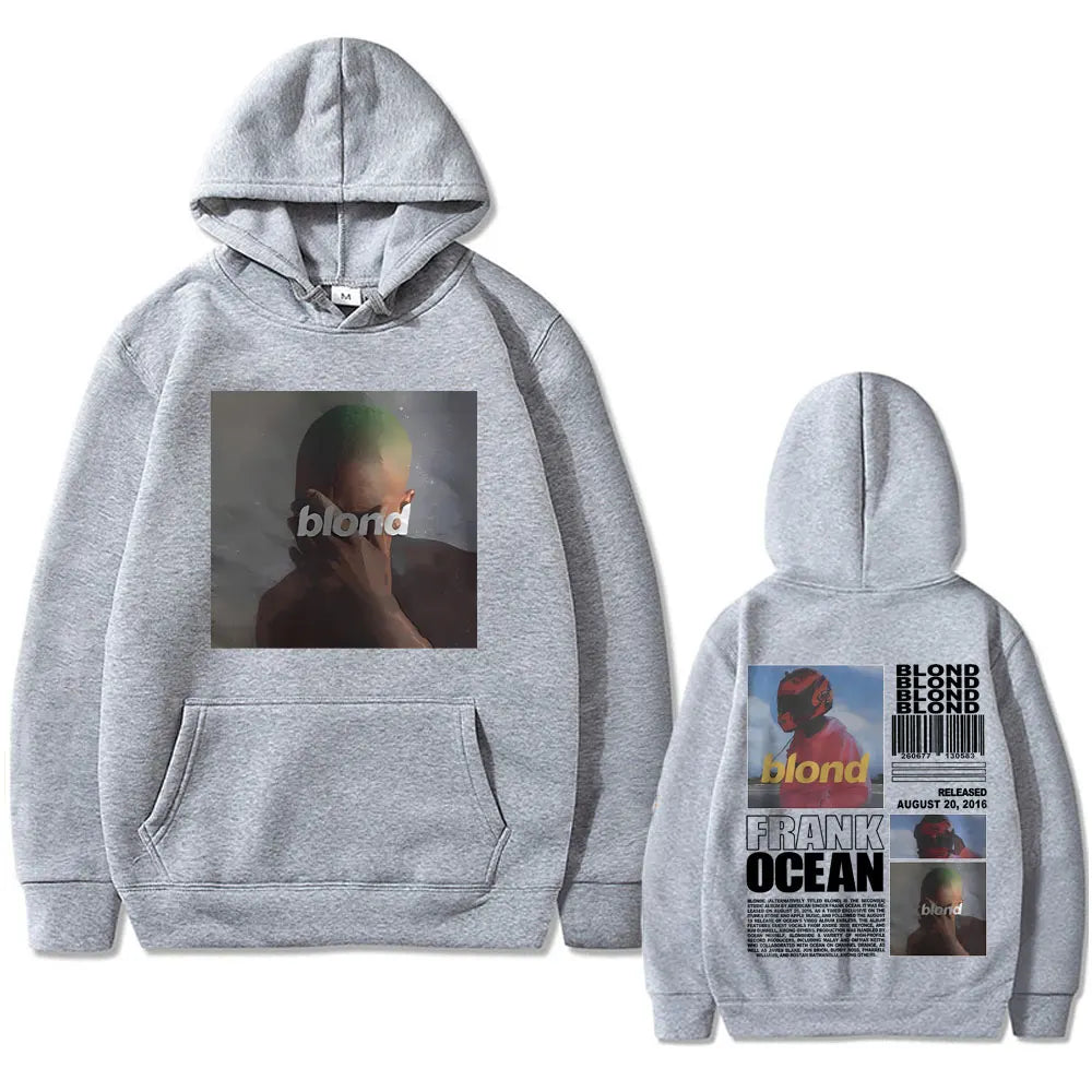 Best Famous Rapper Frank Oversized Hoodie Ocean Hip Hop Hoodies Fashion Blond Album Graphic Sweatshirt Male Vintage Streetwear - Grand Goldman