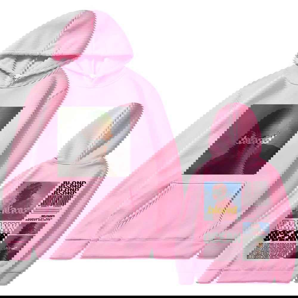 Best Famous Rapper Frank Oversized Hoodie Ocean Hip Hop Hoodies Fashion Blond Album Graphic Sweatshirt Male Vintage Streetwear - Grand Goldman