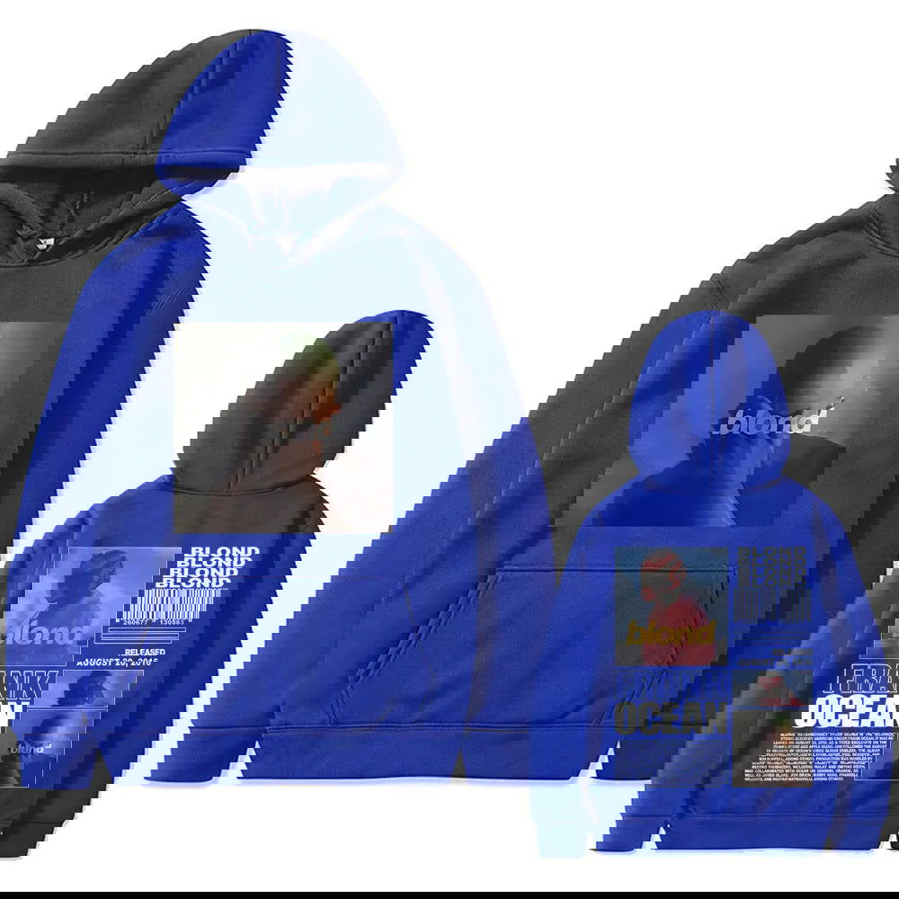 Best Famous Rapper Frank Oversized Hoodie Ocean Hip Hop Hoodies Fashion Blond Album Graphic Sweatshirt Male Vintage Streetwear - Grand Goldman