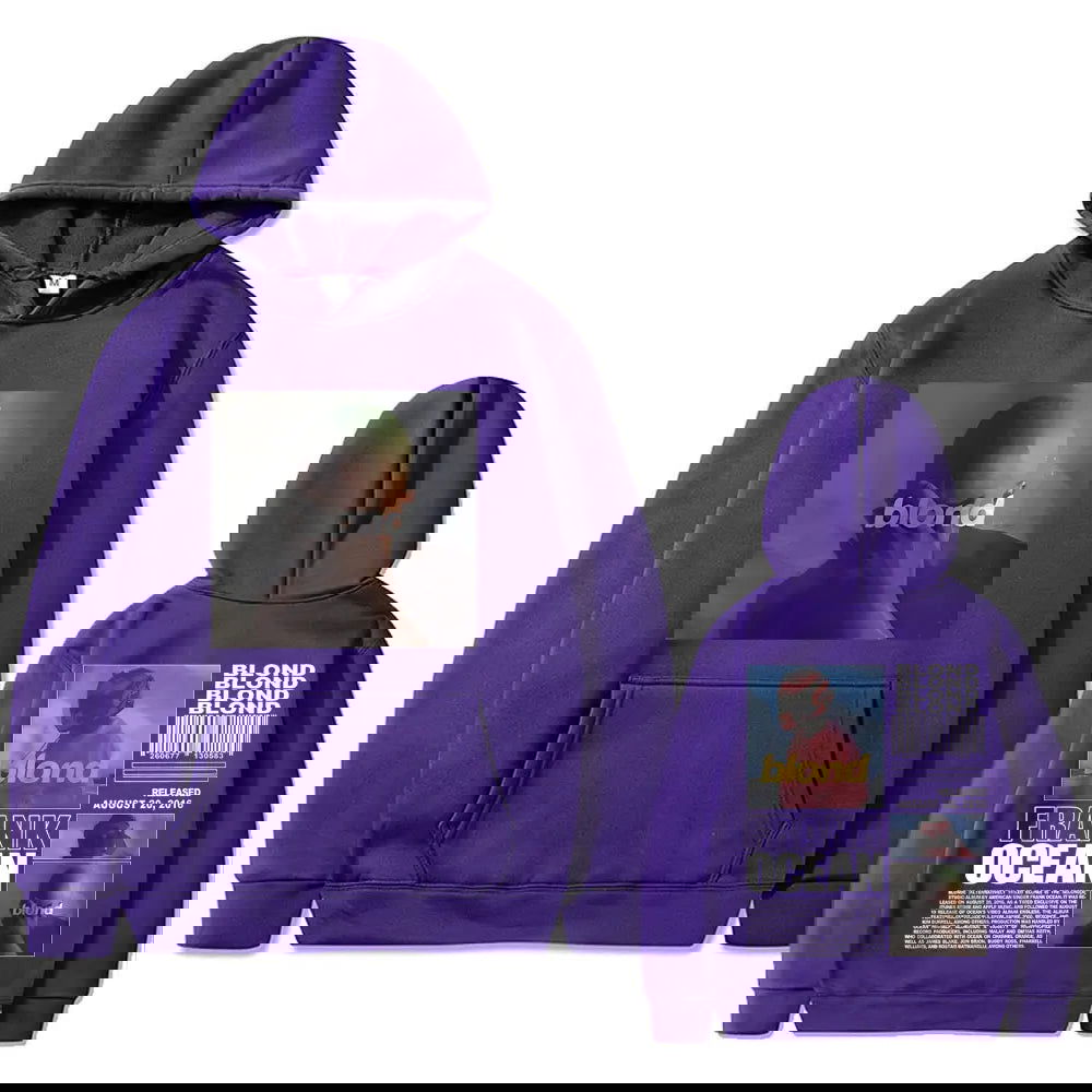 Best Famous Rapper Frank Oversized Hoodie Ocean Hip Hop Hoodies Fashion Blond Album Graphic Sweatshirt Male Vintage Streetwear - Grand Goldman