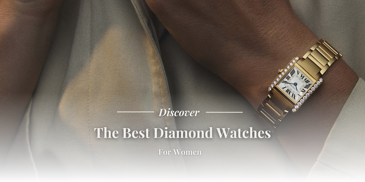 Cartier Tank Française in gold on a fashion woman wrist closeup - Best diamond watches for women - GRANDGOLDMAN.COM