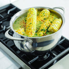 Bialetti 5.5 Quart Pasta Pot with Strainer Lid, Charcoal – Elongated Oval Pot for Longer Spaghetti, Lasagna, Penne & Farfalle Noodles, Heat Resistant Handles & Nonstick Interior, Large Pot for Cooking - Grand Goldman