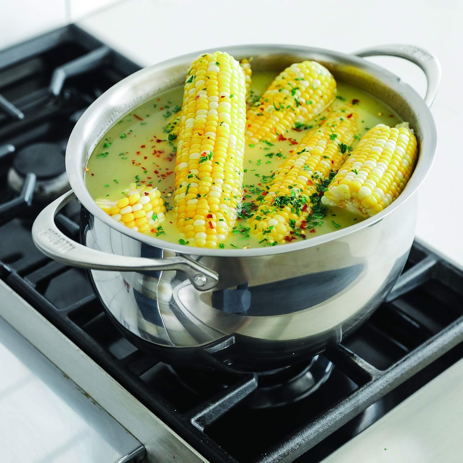 Bialetti 5.5 Quart Pasta Pot with Strainer Lid, Charcoal – Elongated Oval Pot for Longer Spaghetti, Lasagna, Penne & Farfalle Noodles, Heat Resistant Handles & Nonstick Interior, Large Pot for Cooking - Grand Goldman