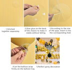 Black and Gold Table Centerpiece Balloons Stand Kit For Table 2 Sets with 2 Crown Balloons and 14 Latex Balloons, Great for Birthday Wedding Anniversary Queen Birthday Black and Gold Party Decorations - Grand Goldman