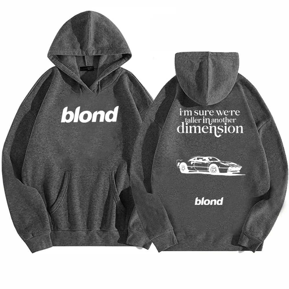 Blond Album Hoodie Frank Ocean White Ferrari Music Women Men Harajuku Long Sleeve Sweatshirts - Grand Goldman