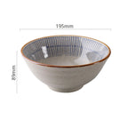Blue String Japanese Hand-painted Ceramic Bowl - Grand Goldman