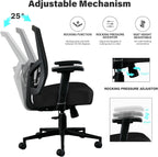 Blue Whale Big and Tall Office Chair 450lbs, Ergonomic High Back Computer Desk Chair for Heavy People with 2D Adjustable Waist Support and Heavy Duty Metal Base Mesh Chair - Grand Goldman