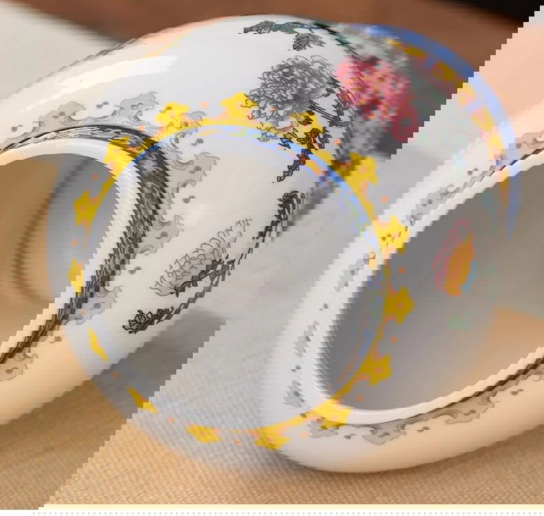 Blue and White Porcelain Ceramic Tea Pot General Can Moisture-proof Sealed Storage Tank Tea Container Box Organizer Canister - Grand Goldman