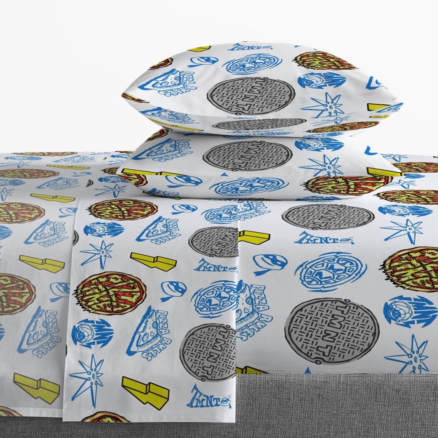 Bluey & Bingo Twin Comforter Set - 5 Piece Bed Set Includes Sheet Set & Pillow Covers - Super Soft Clouds & Stars Kids Bedding - Grand Goldman