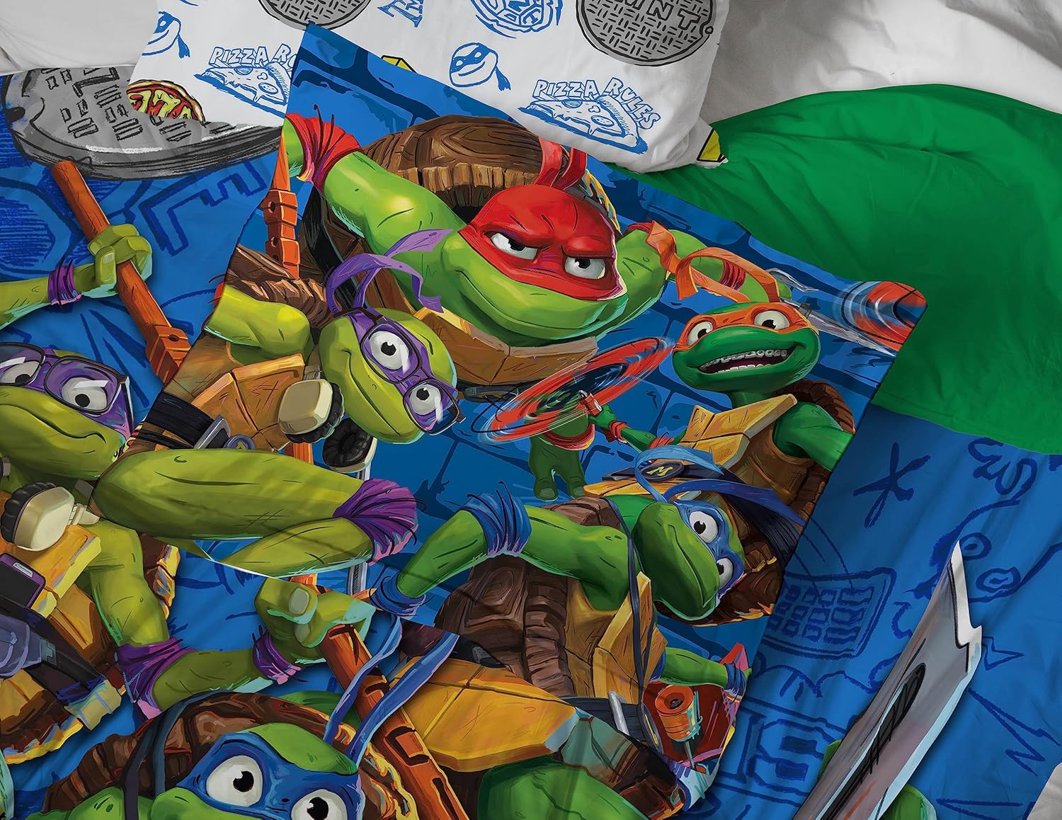 Bluey & Bingo Twin Comforter Set - 5 Piece Bed Set Includes Sheet Set & Pillow Covers - Super Soft Clouds & Stars Kids Bedding - Grand Goldman