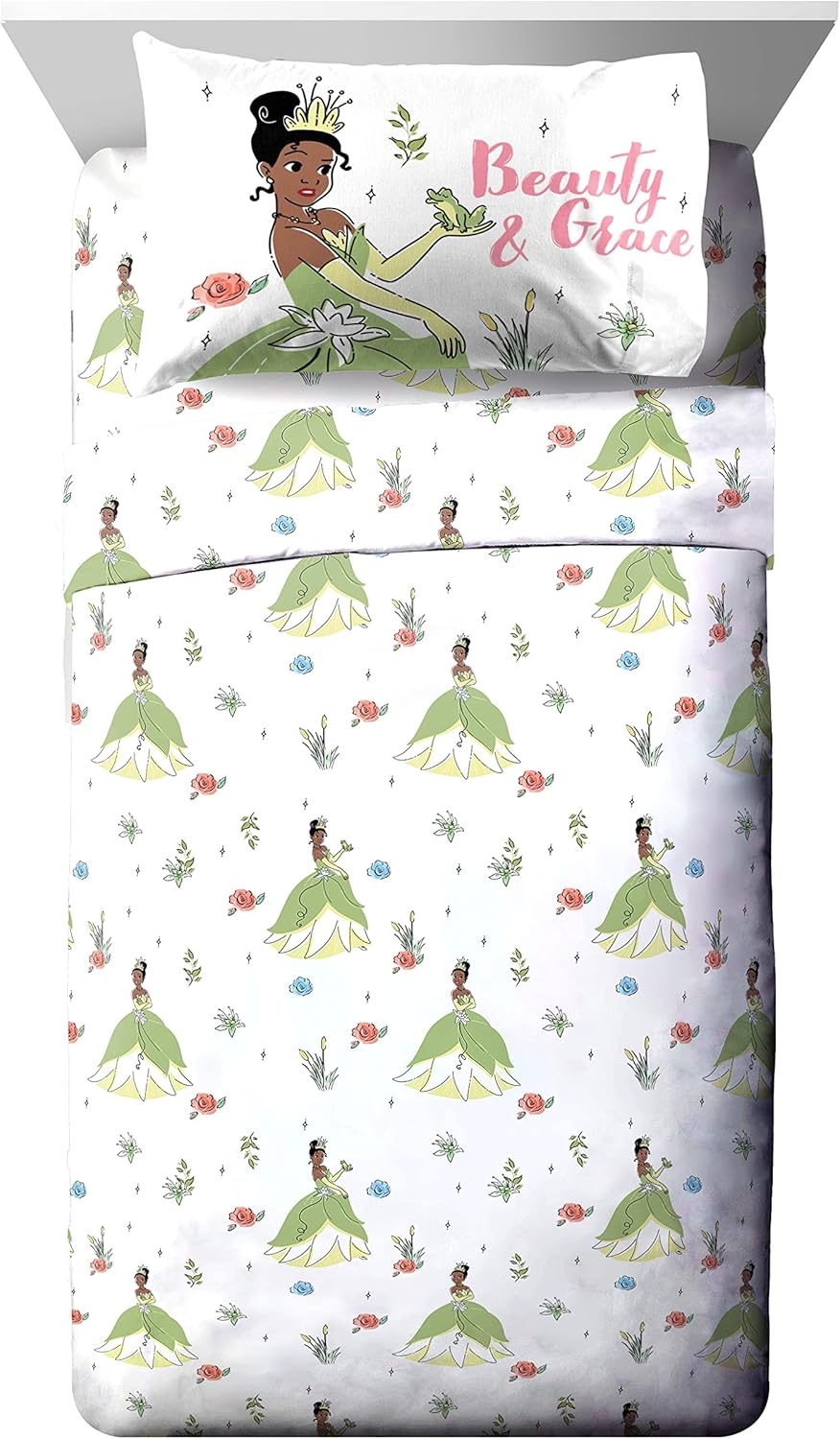 Bluey & Bingo Twin Comforter Set - 5 Piece Bed Set Includes Sheet Set & Pillow Covers - Super Soft Clouds & Stars Kids Bedding - Grand Goldman