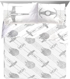 Bluey & Bingo Twin Comforter Set - 5 Piece Bed Set Includes Sheet Set & Pillow Covers - Super Soft Clouds & Stars Kids Bedding - Grand Goldman