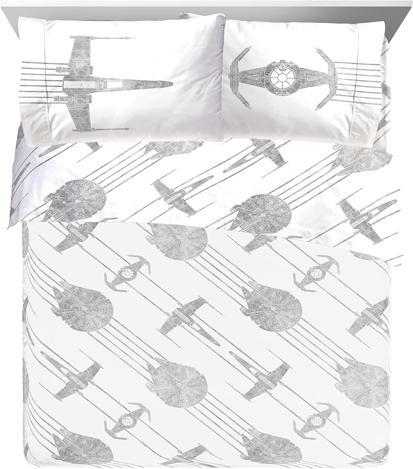 Bluey & Bingo Twin Comforter Set - 5 Piece Bed Set Includes Sheet Set & Pillow Covers - Super Soft Clouds & Stars Kids Bedding - Grand Goldman