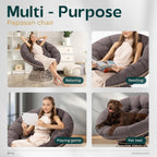 Bme 40" Ergonomic Wicker Papasan Chair with Soft Thick Density Fabric Cushion, High Capacity Steel Frame, 360 Degree Swivel for Living, Bedroom, Reading Room, Lounge - Grand Goldman