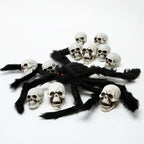 Boao 8 Pieces Halloween Skulls Realistic Looking Skulls Human Skeleton Head Skull for Halloween Bar Home Table Decoration (1.8 x 1.8 x 2.4 Inches) - Grand Goldman