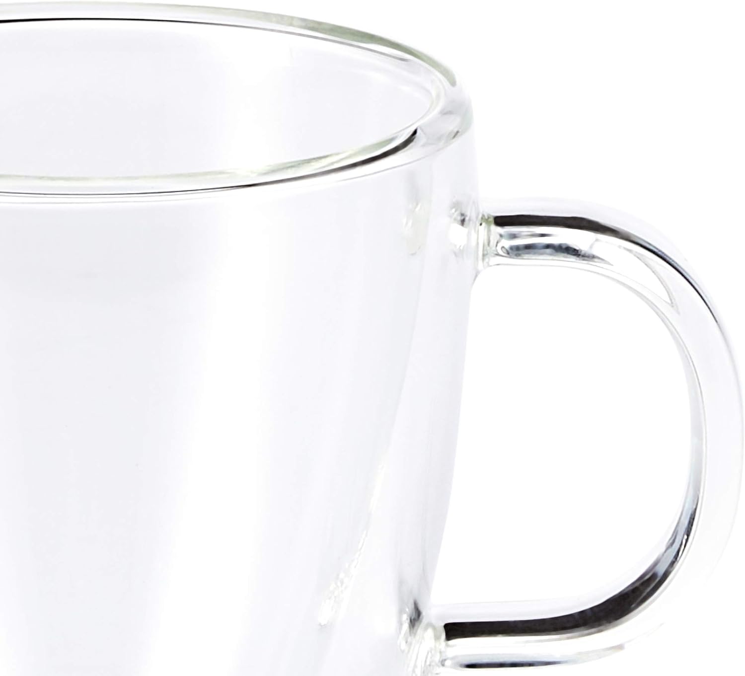 Bodum 10oz Bistro Double Wall Insulated Mug, High-Heat Borosilicate Glass, Set of 2, Clear - Grand Goldman