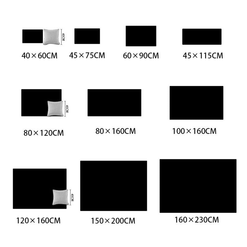 Bohemian Black And White Red Ethnic Style Carpet - Grand Goldman