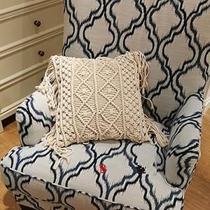 Bohemian Hand-woven Macrame Cotton Cushion Cover - Grand Goldman